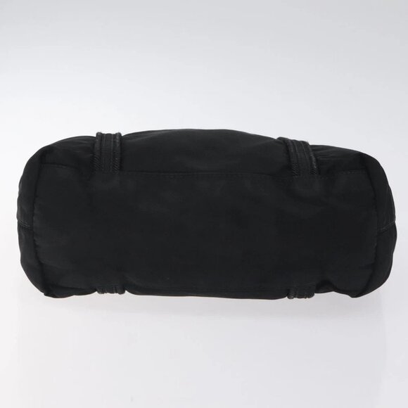 PRADA Mini Tote Bag Nylon Black Silver Auth bs26580 - Picture 6 of 14